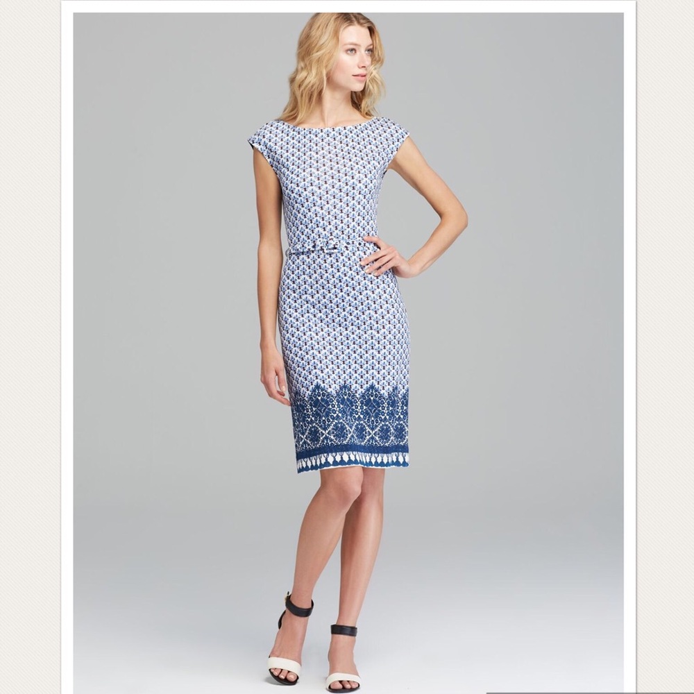 Tory Burch Jamie Mixedprint Jersey Dress.